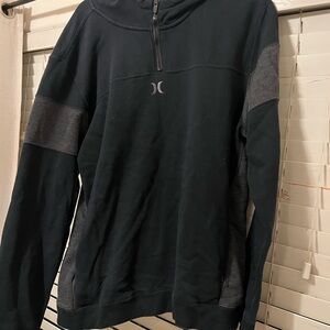 Hurley Black and Gray Pullover Hoodie